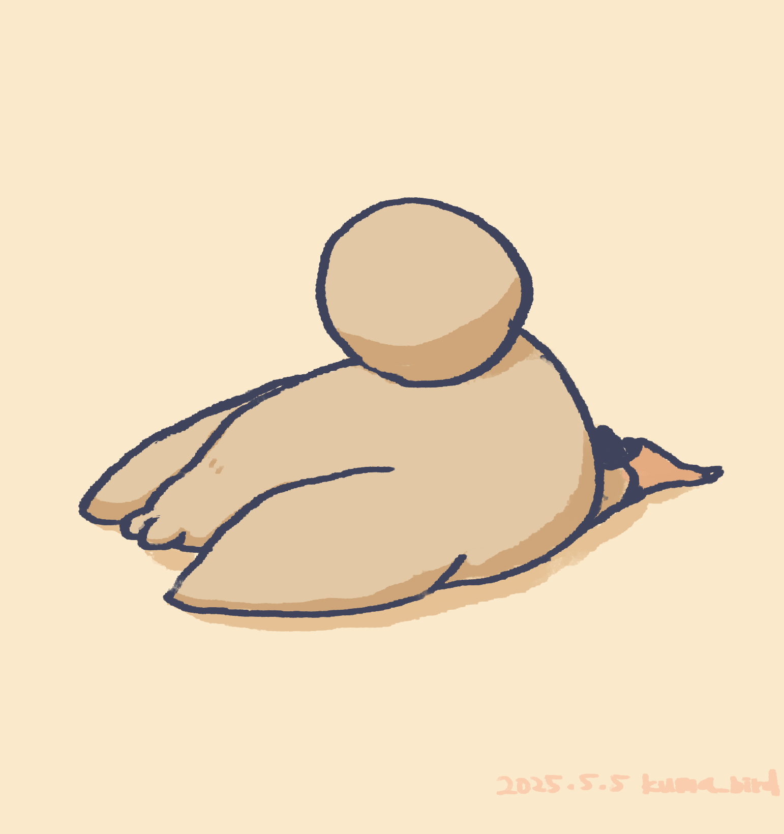 倒れるくまバード